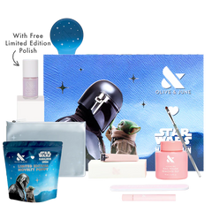 The Star Wars: The Mandalorian and Grogu Mani System - Quick Dry - 1 Polish + Free Purple Puka Polish
