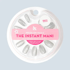 Platinum Velvet - Press-On | Medium | Oval